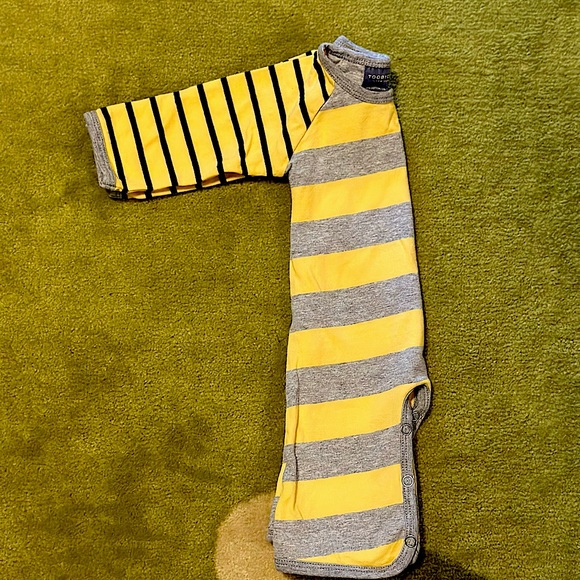 TOOBYDOO Kingsman Body Jumpsuit, Signature Stripes 0-3 Months - Picture 5 of 6